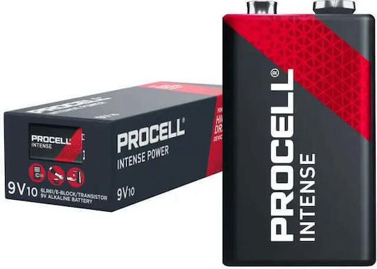 Procell Intense Power MX1604 Αλκαλικές Μπαταρίες 9V 10τμχ