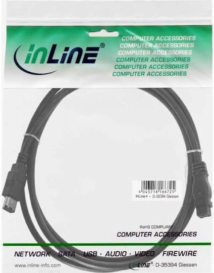 Firewire 400-800 1394b 6 9 Pin Male Inline Cable 2m 36902