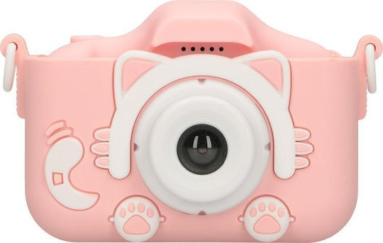 Extralink Kids H27 Compact Φωτογραφική Μηχανή 12MP με Οθόνη 2" και Ανάλυση Video Full HD (1080p) Ροζ
