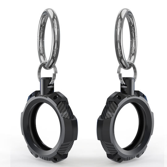 Techsuit Husă Silicon pentru AirTag în culoarea Negru
