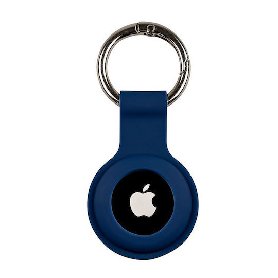 Mobile Origin Keychain Cazul Keychain Silicon pentru AirTag în culoarea Albastru