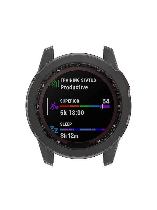 Tech-Protect Defense Silikonhülle in Schwarz Farbe für Garmin Fenix 7X