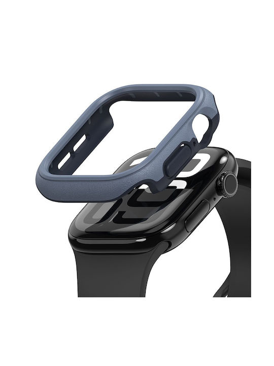 Ringke Onyx Силиконов Калъф в Син цвят за Apple Watch 10 (46 мм)