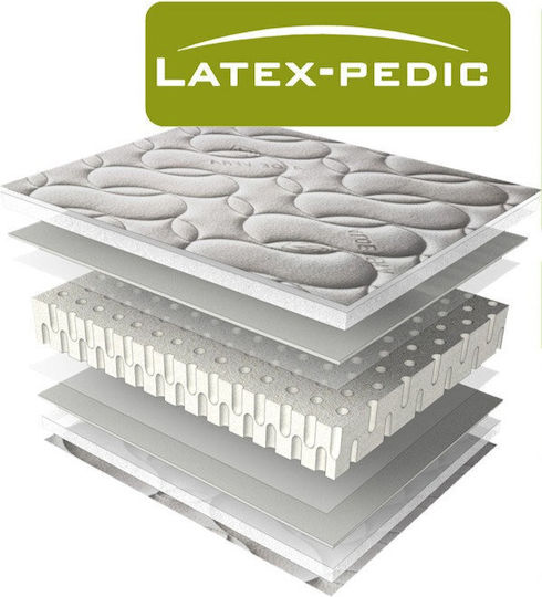 Extra Strom Mattress Topper Latex Pedic Single Latex with Elastic Straps 100x190x5cm
