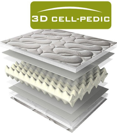 Extra Strom Mattress Topper 3d Cellpedic Single Foam 3x3x5cm