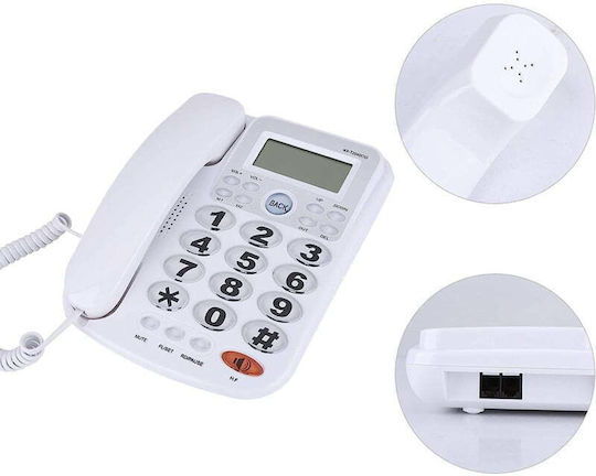 T2040CID Kabelgebundenes Telefon Büro Weiß