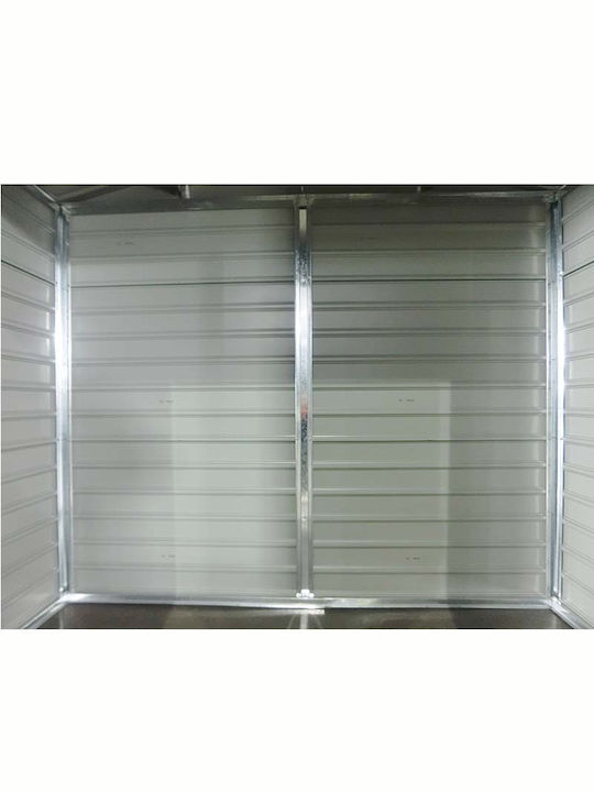 Depozit Metalic De Grădină Galvanizat Evan Plus Gri Rezistent La Vânt L2.77xLățime2.55xÎnălțime2.19m