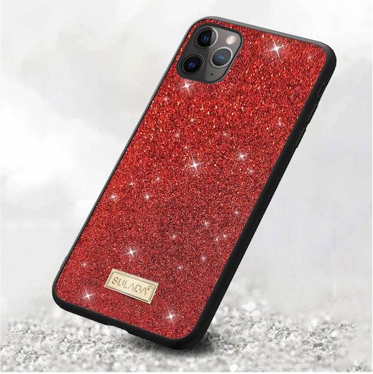 Sulada Dazzling Glitter Back Cover Σιλικόνης Κόκκινο (iPhone 13 mini)