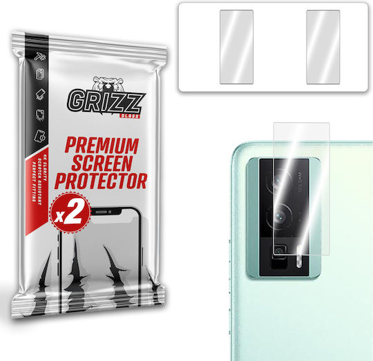 GrizzGlass Camera Protection Tempered Glass Transparent for the Poco F5 Pro
