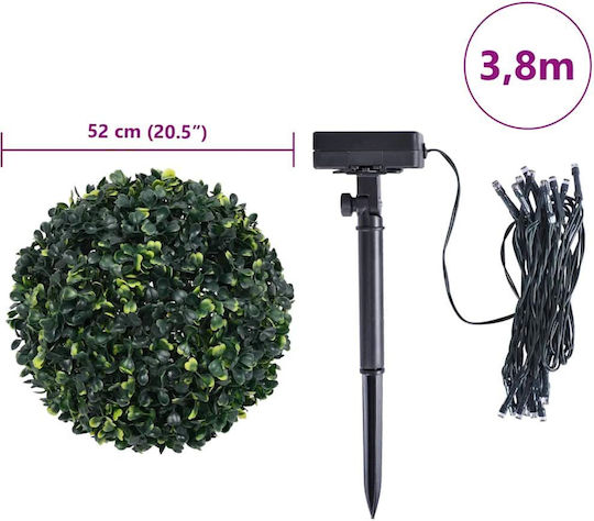 Πυξάρι σε Γλάστρα 52cm με LED 2τμχ vidaXL