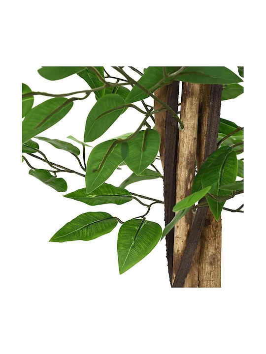 Künstliche Pflanze im Topf Ficus Lyrata Grün 120cm vidaXL