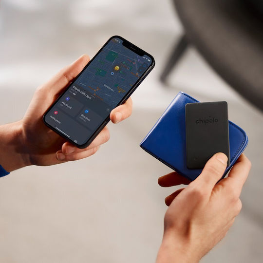 Chipolo CARD Spot Apple Find My Μαύρο Επαναφορτιζόμενο