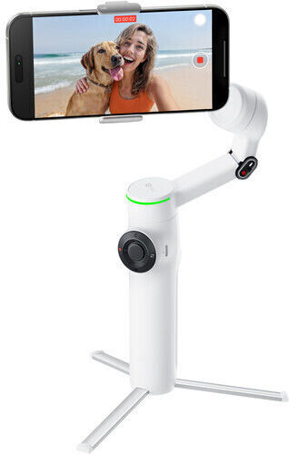 Insta360 Flow 2 Pro Creator Kit Gimbal за мобилни телефони с 3-осов стабилизатор и 10 часа работа Бял