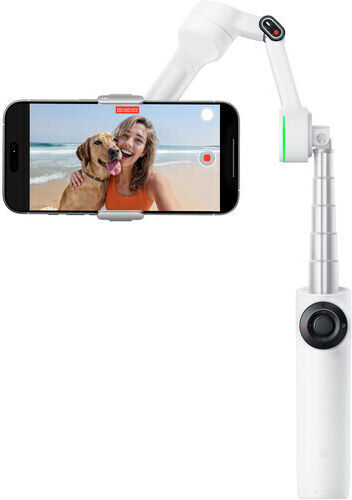 Insta360 Flow 2 Pro Creator Kit Gimbal за мобилни телефони с 3-осов стабилизатор и 10 часа работа Бял