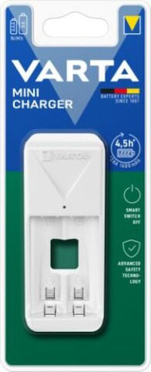 Varta Mini Charger 2 Μπαταριών Ni-MH Μεγέθους AA/AAA Σετ με 2x AA 2100mAh