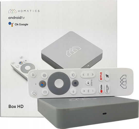 Homatics TV Box 4K UHD with WiFi USB 2.0 1.5GB RAM and 32GB Storage Space with Operating System Android 11.0