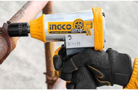 Ingco AIW12312 Въздушен Ключ 1/2" с Максимален Въртящ Момент 31.81kgm