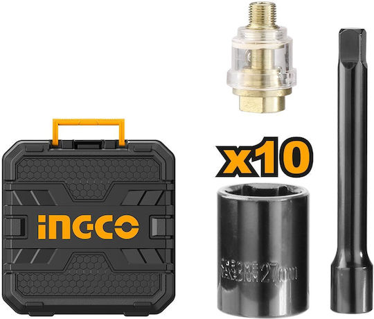 Ingco AIW12312 Въздушен Ключ 1/2" с Максимален Въртящ Момент 31.81kgm