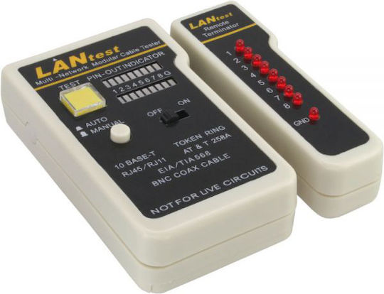 InLine 79998 Tester Καλωδίων Δικτύου BNC / RJ11 / RJ45