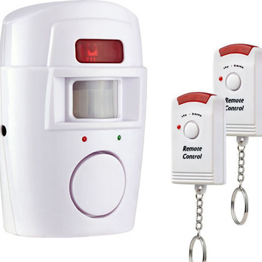 Rolinger Autonomous Wireless Alarm System with Motion Detector and 2 Remotes
