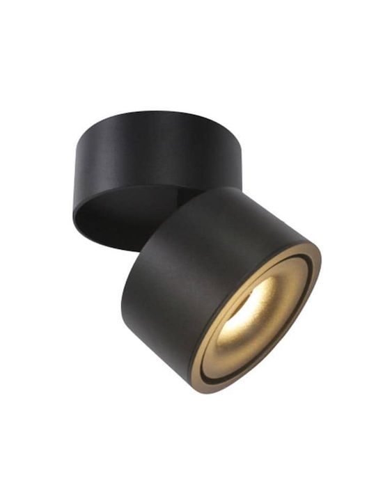 Eurolamp Μονό LED Φυσικό Λευκό Σποτ σε Μαύρο Χρώμα