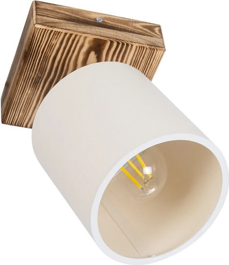 GloboStar Single Spot with Socket E27 in White Color