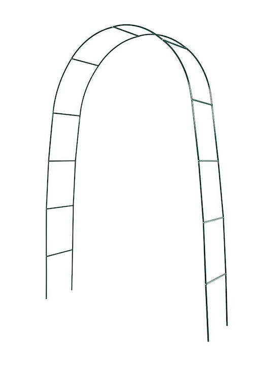 Arcadă De Grădină Din Metal Negru 130x37x240cm