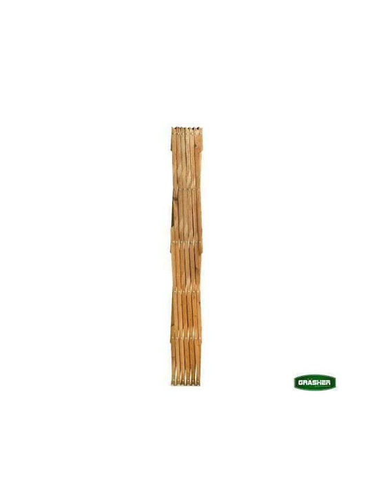 Foldable Garden Trellis Made of Wood with Rhombus Grid in Brown Colour 180x60cm