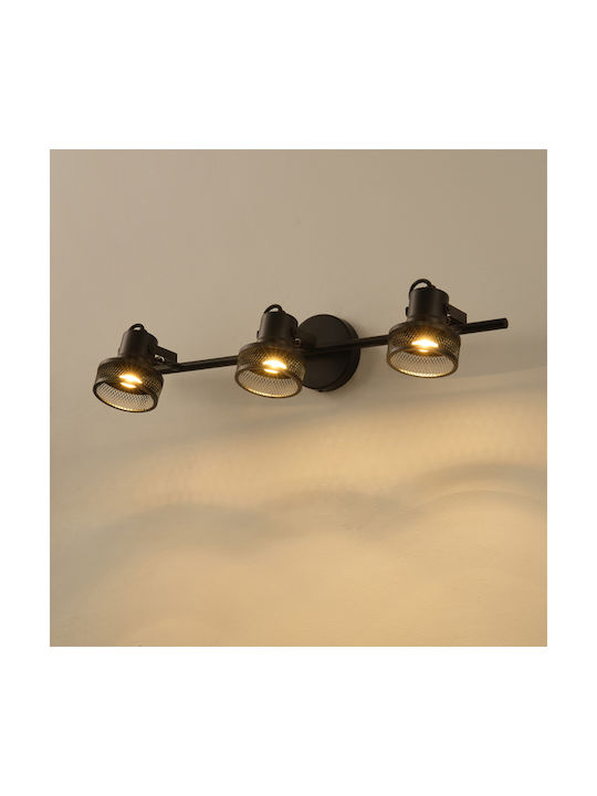 Eurolamp Monos Spot cu Soclu GU10 în Culoare Negru