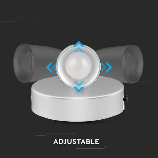 V-TAC Single LED Warm White Spot in White Color