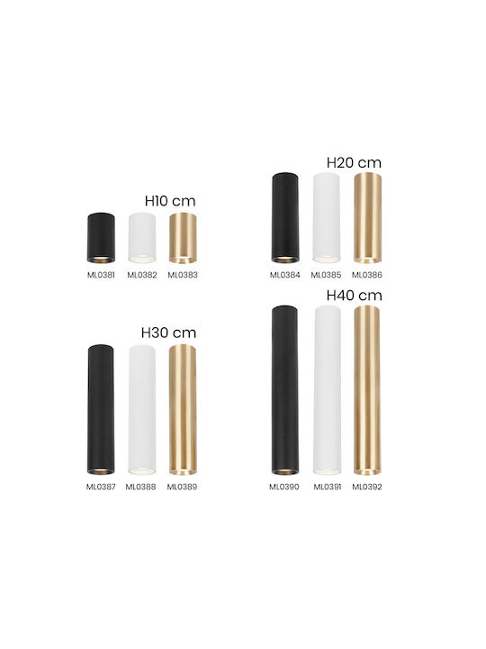 Eko Light Μονό Σποτ με Ντουί GU10 σε Λευκό Χρώμα