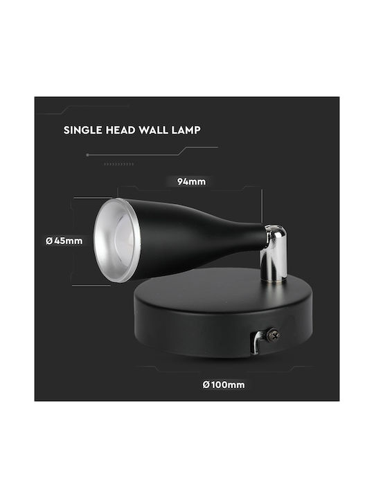V-TAC Single LED Warm White Spot in White Color