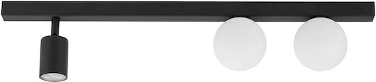 TK Lighting Единично Спот с Цокъл GU10 в Черен Цвят