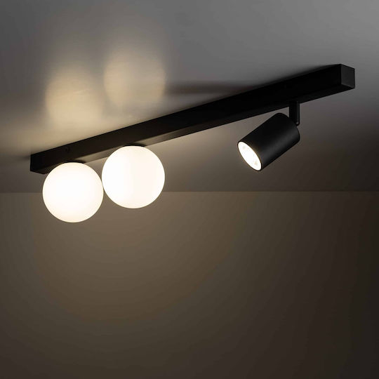 TK Lighting Μονό Σποτ με Ντουί GU10 σε Μαύρο Χρώμα
