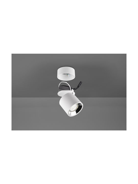 Trio Lighting Single Spot with Socket GU10 in White Color