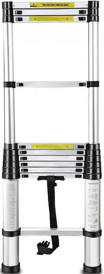 Cresman Teleskopische Leiter Aluminium 13 Stufen mit maximaler Höhe 4.1m