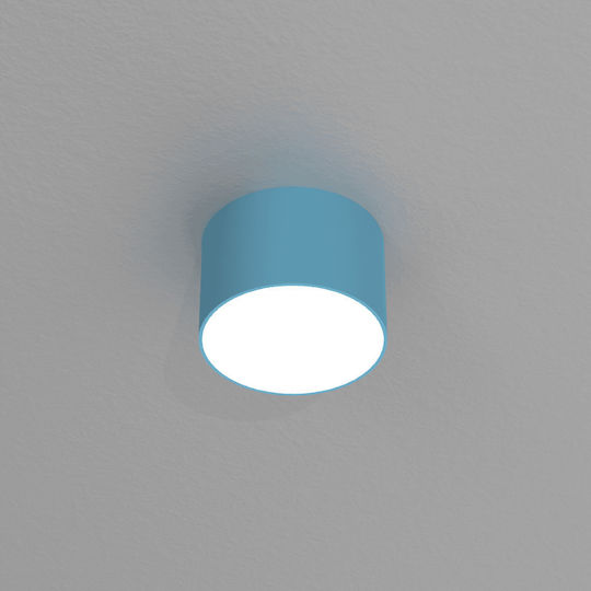 Eko Light Dixie Μονό Σποτ με Ντουί GX53 σε Μπλε Χρώμα