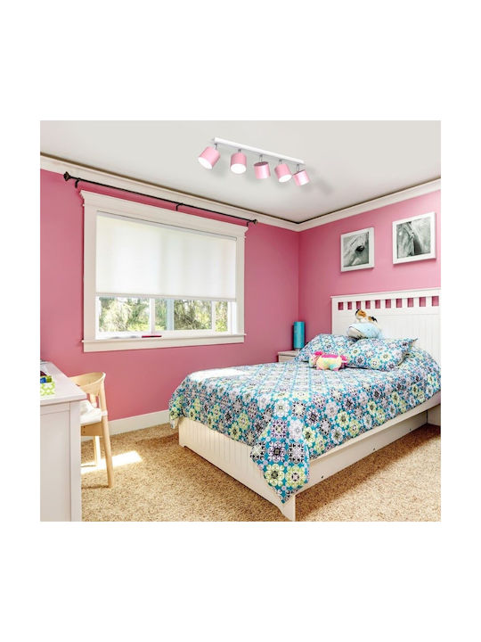 Eko Light Dixie Спот с 5 Светлини и с Цокъл null в Розов Цвят