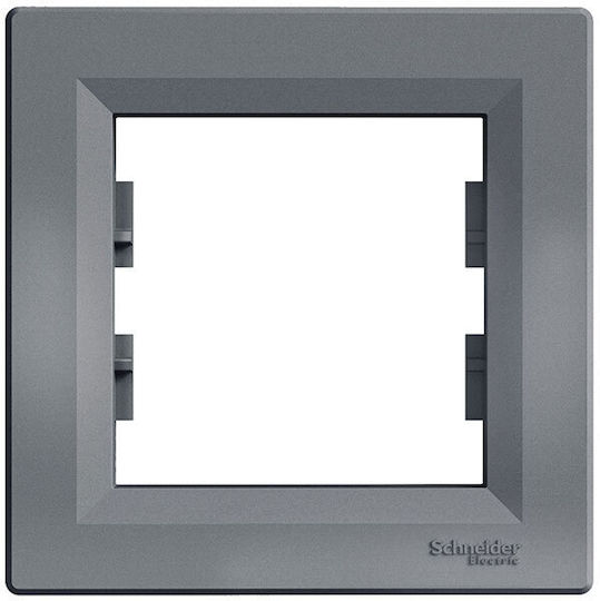 Schneider Electric Asfora Front Single Telephone Socket Gray EPH4100162
