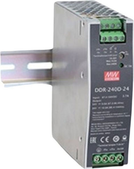 Mean Well DDR240C-24 DIN Rail Power Supply 10A/24V/240W
