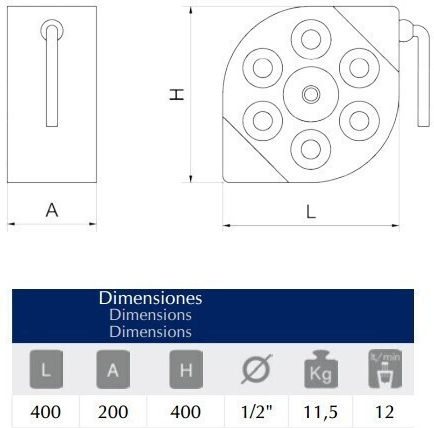 Fricosmos Automatic Watering Wind Wall Mounted with Hose 10m