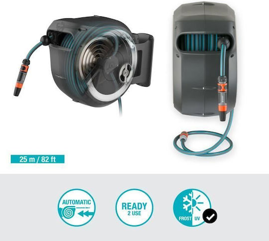 Gardena Automatic Watering Wind Wall Mounted with Hose 25m M / L