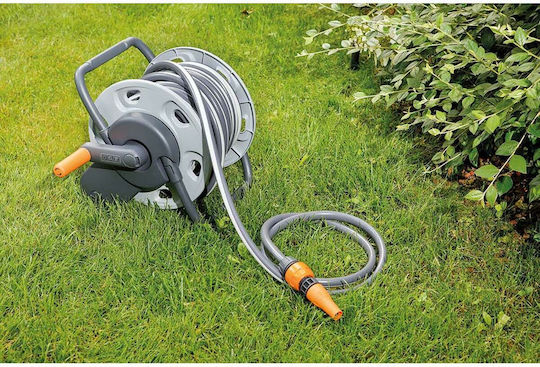 G.F Mini Concept Ready Garden Hose Box Wall Mounted with Hose 15m with Rewind Handle