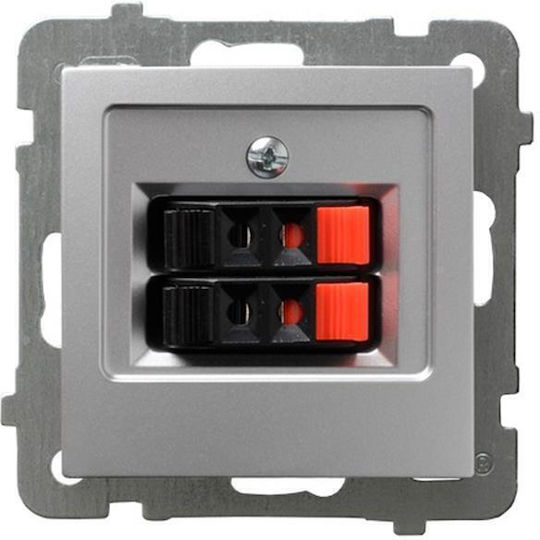 Ospel Socket Speakers in Silver color GG-2g m 18
