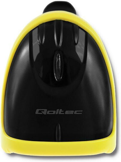 Qoltec Handheld-Scanner Drahtlos mit 2D- und QR-Barcode-Lesefunktion