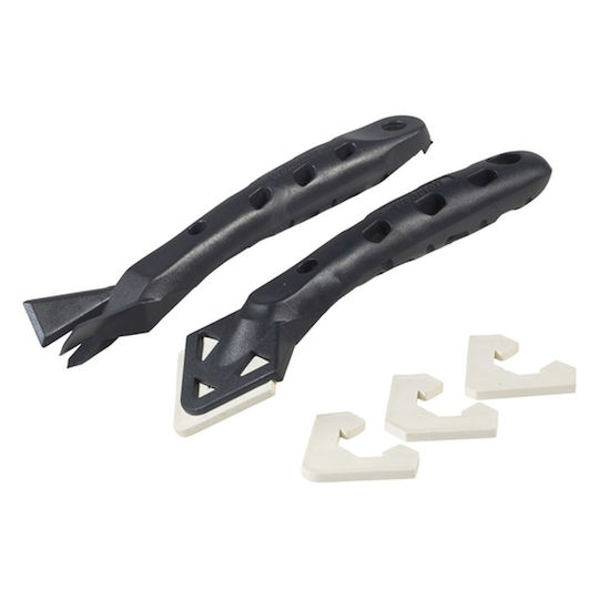 Wolfcraft Scraper Tool with Plastic Handle Suitable for Joints 3pcs