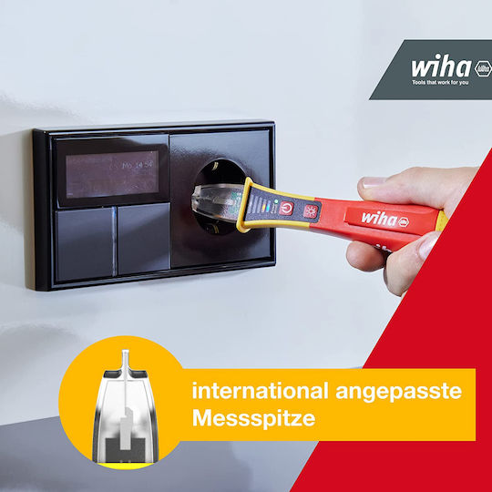 Wiha Ανιχνευτής Τάσης 44309 CAT IV με Εύρος Μέτρησης 12 - 1000V