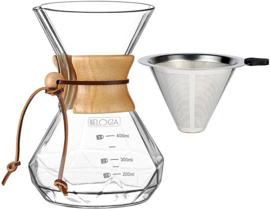 Belogia Pow 402 Glass Pour Over Set