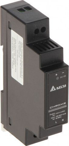 Delta Τροφοδοτικό Ράγας DRC-12V10W1ΑZ με Έξοδο 12V και Ισχύ 10W