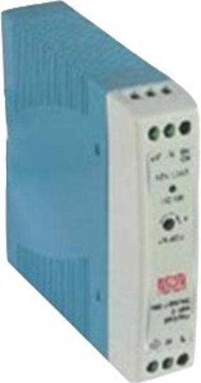 Mean Well Τροφοδοτικό Ράγας με Έξοδο 24V και Ισχύ 24W 1A